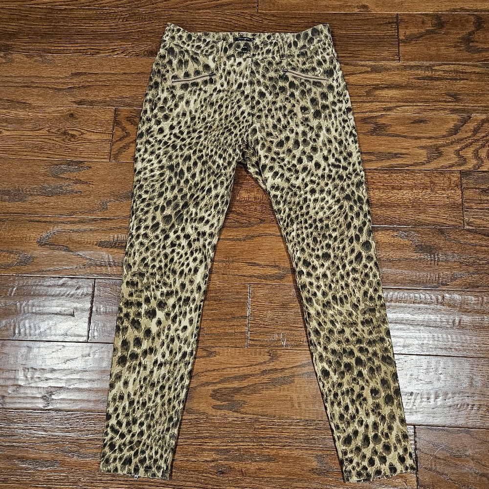 NWOT J. McLaughlin Baxter Safari Skinny Women's Jeans in Leopard Print Size 6